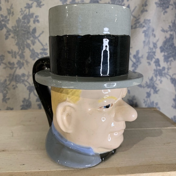 Hand-painted VTG Ceramic W.C. Fields Character Mug Signed by Fran Peters - Picture 1 of 8